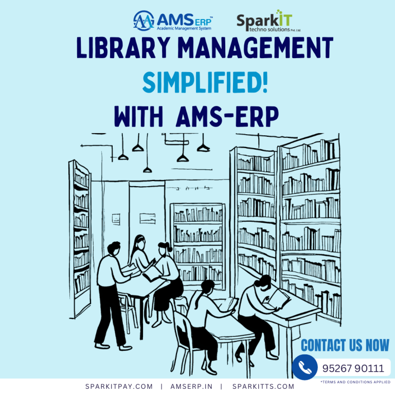 Library management with AMS-ERP